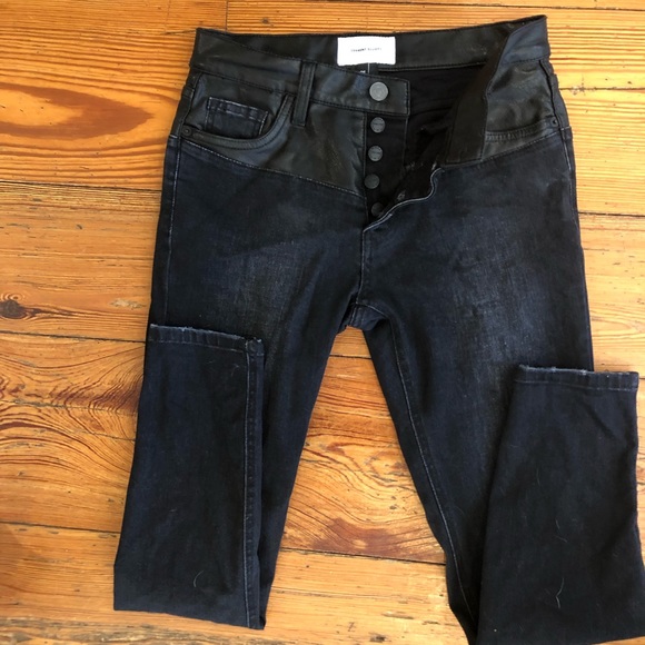Current Eliot jeans with leather top - Picture 3 of 5